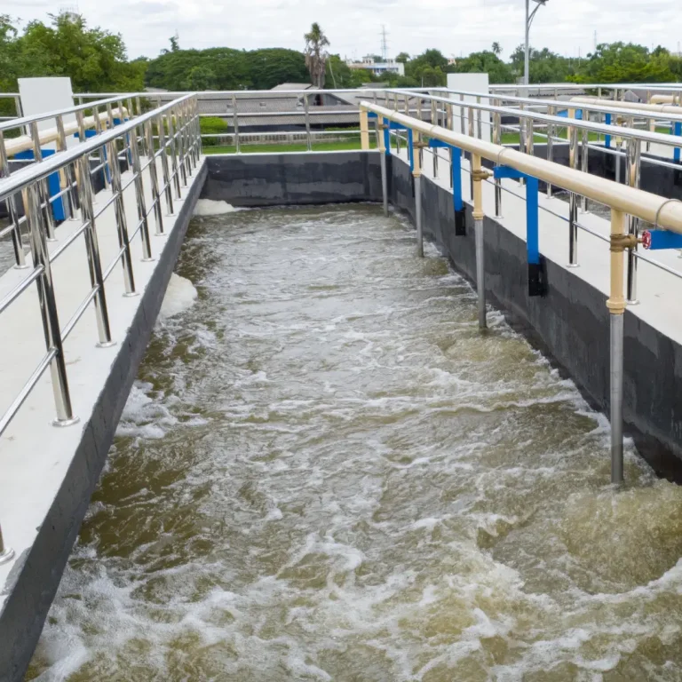 Modern water purification plant